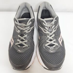 Saucony Cohesion 11 Women's Running Shoes Gray Pink Size 8.5W Athletic Sneakers